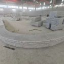 厦门 芝麻白异形坐凳，自然面光面弧形加工