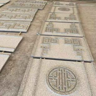 厦门 白麻花岗岩外墙立面雕刻板