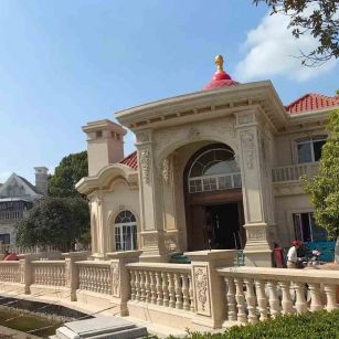 厦门 黄金麻花岗岩欧式别墅
