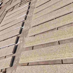 厦门 黄金麻花岗岩光面楼梯踏步