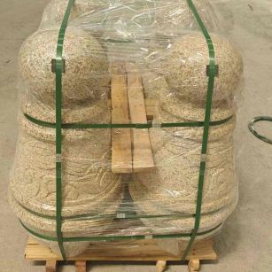 厦门 黄金麻异形定制雕花——棒棒糖挡车柱