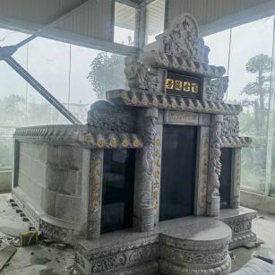 厦门 芝麻白墓碑效果展示图