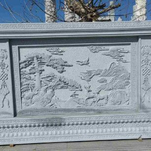 厦门 芝麻白大型照壁，屏风，影壁