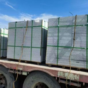 厦门 芝麻白花岗岩地铺石装车日常