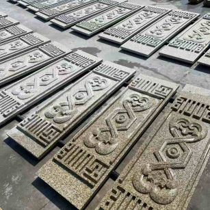 厦门 黄金麻花岗岩外墙雕刻板