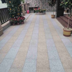 厦门 黄金麻白麻荔枝面庭院铺装展示