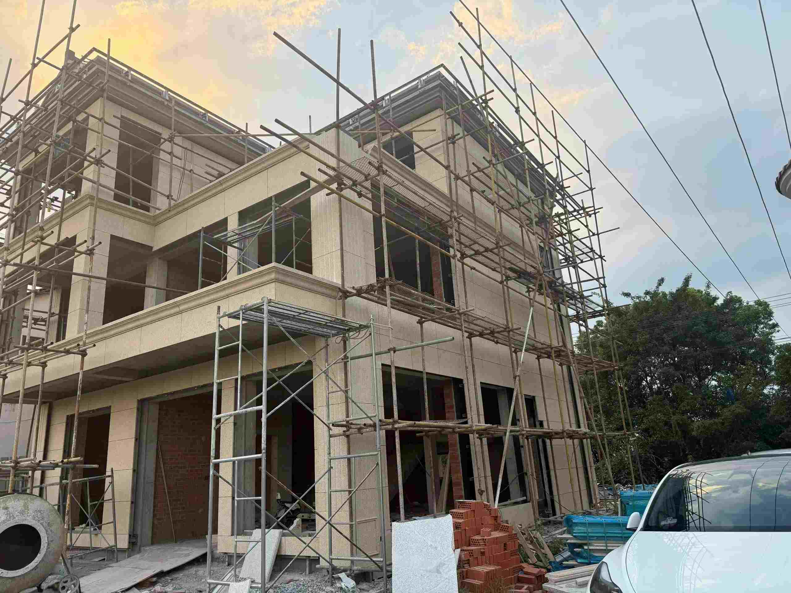 厦门 黄金麻荔枝面花岗岩外墙干挂