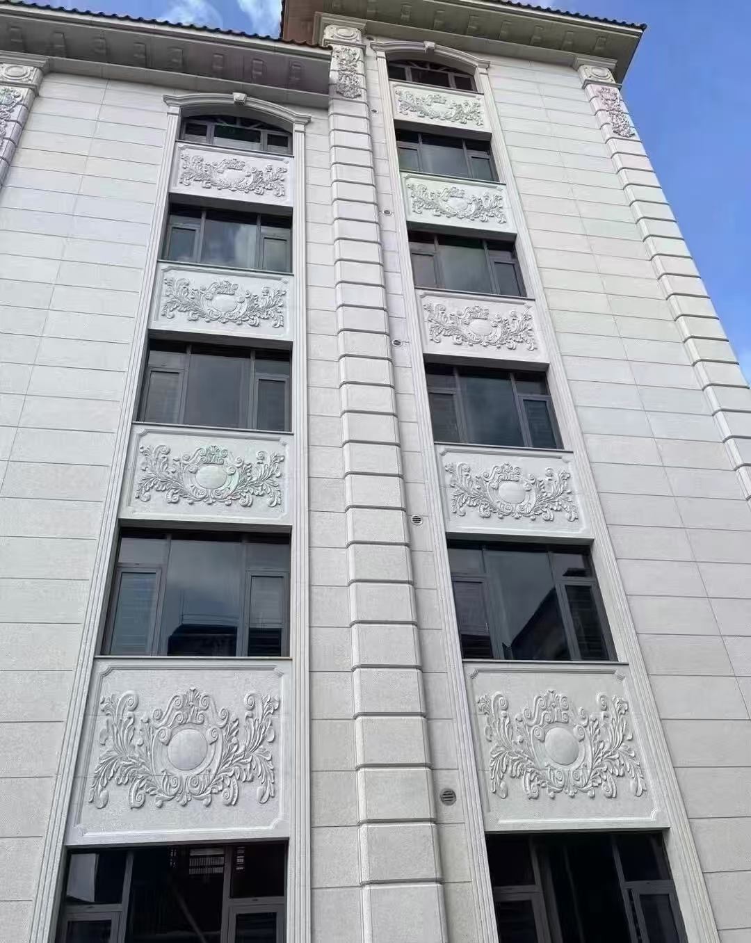 厦门 白麻荔枝面花岗岩别墅外墙干挂