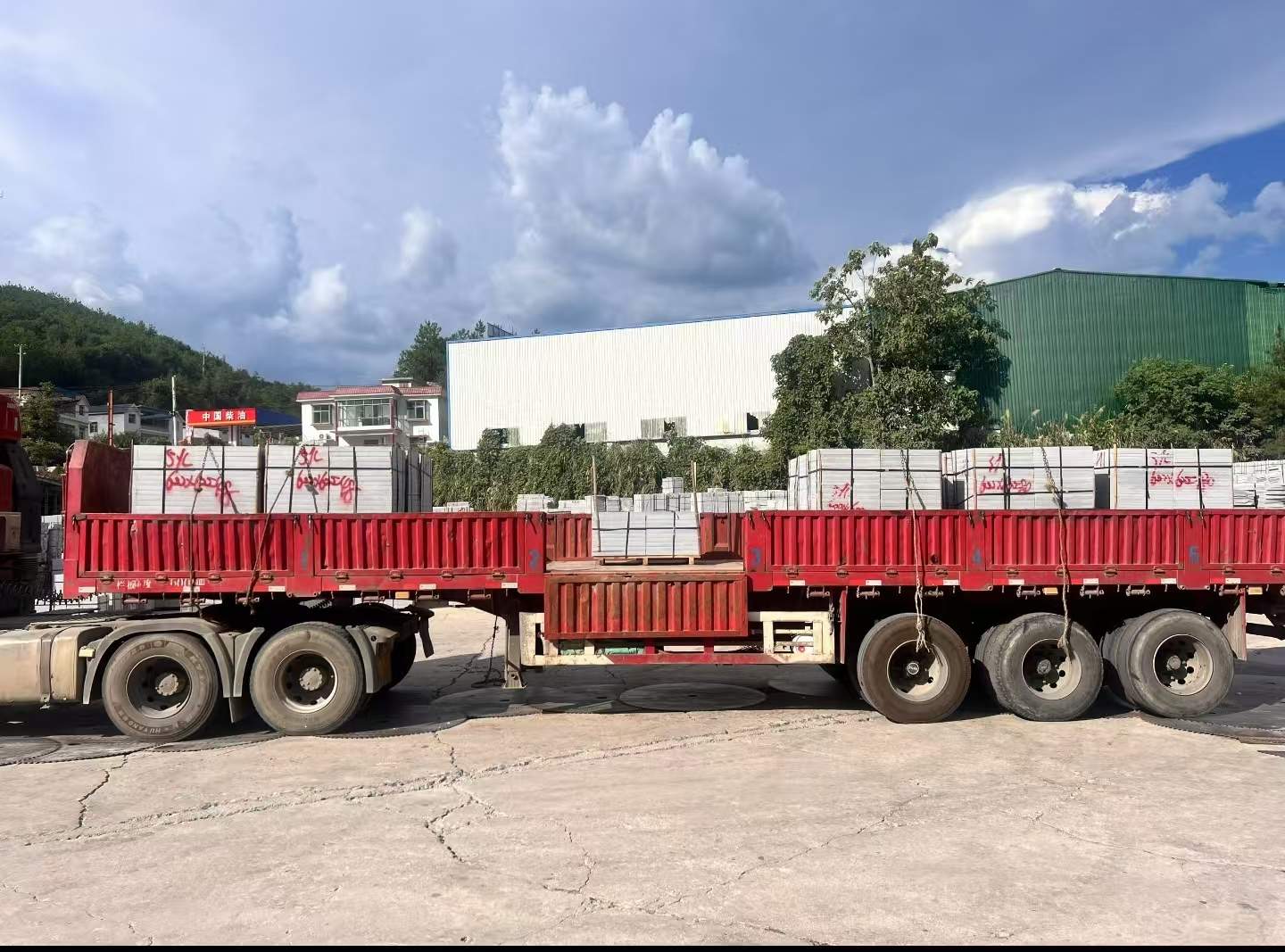 厦门 芝麻灰花岗岩地铺石出货日常