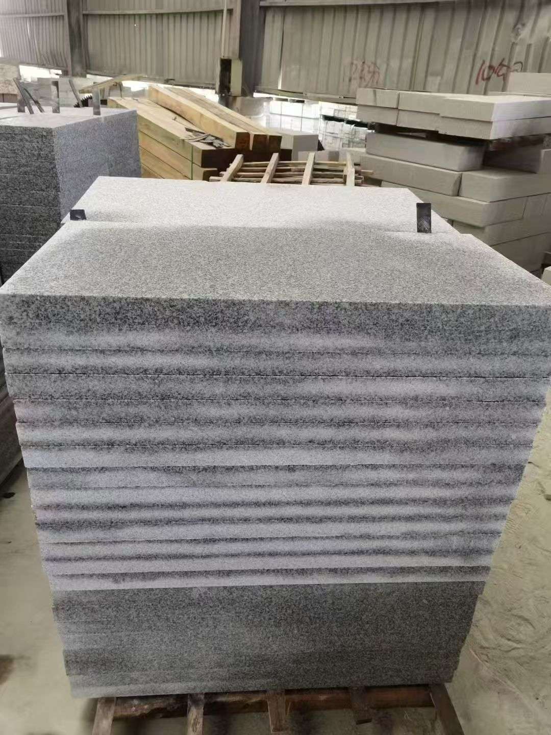 厦门 芝麻白5公分火烧地铺成品，900*400，规格可定制