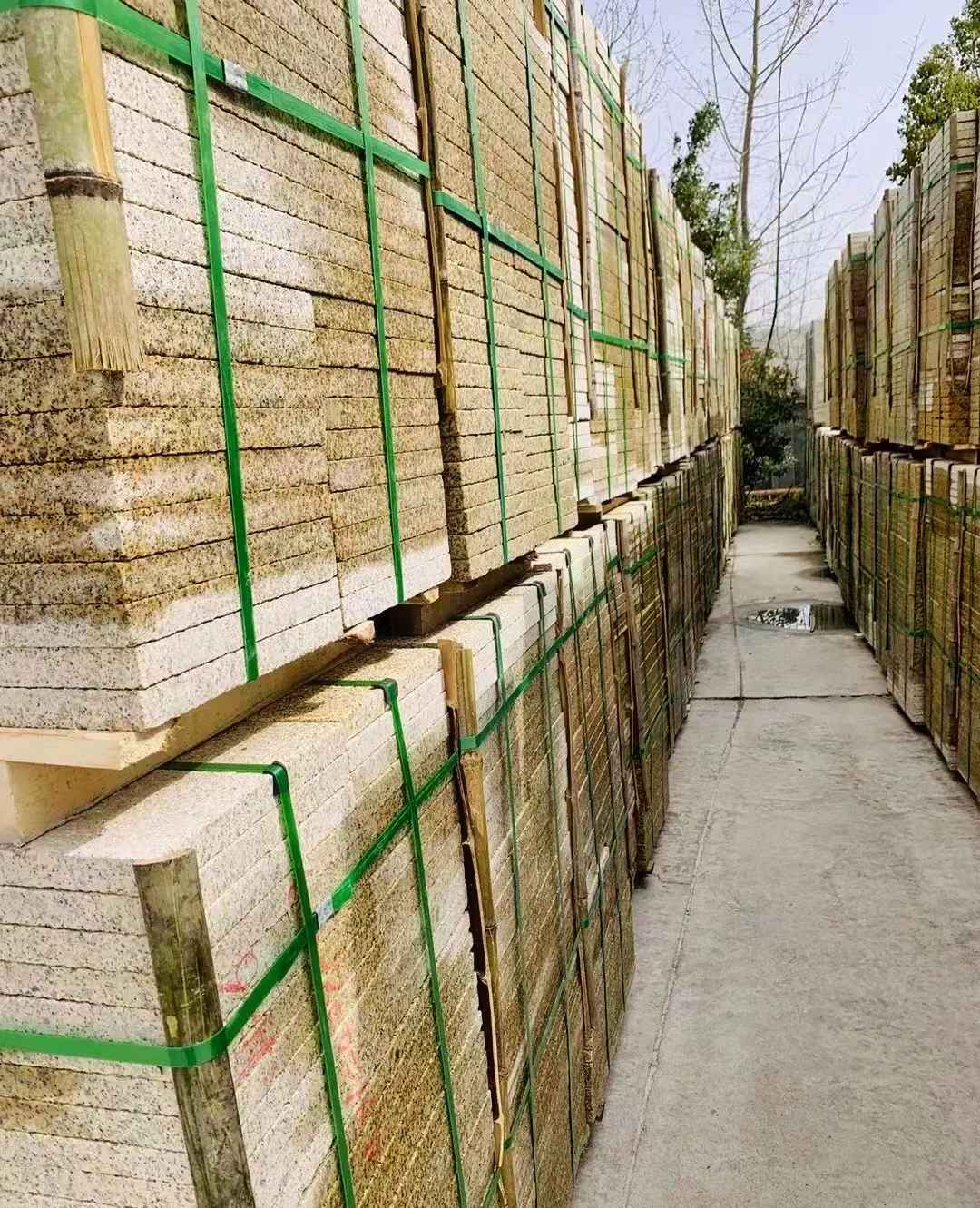 厦门 黄金麻花岗岩荔枝面地铺石