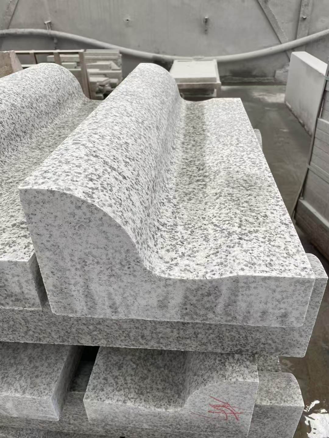 厦门 白麻花岗岩S型路沿石，路侧石，马路牙子等